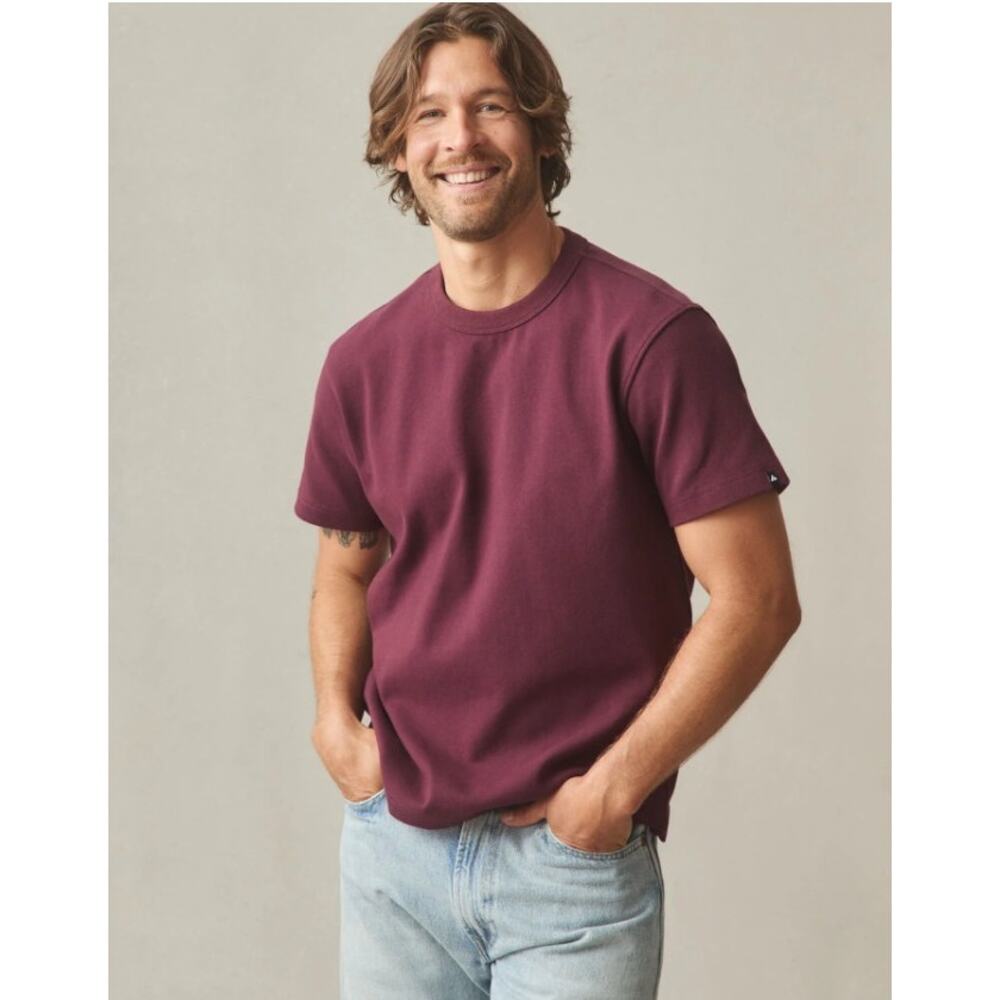 American Giant Men's Rib Cotton Crew Neck Tee